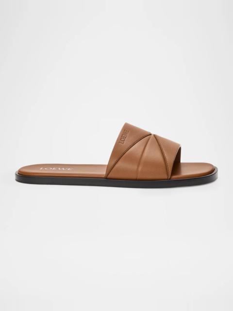 Loewe Men's Leather Slides
