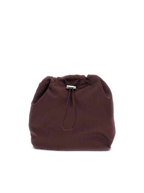 Plan C drawstring-fastening clutch bag