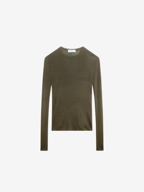 The Frankie Shop Kazel Thin Knit Top - Khaki