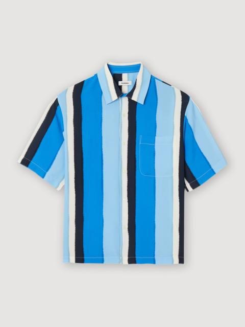 Sandro Flowing striped short-sleeved shirt