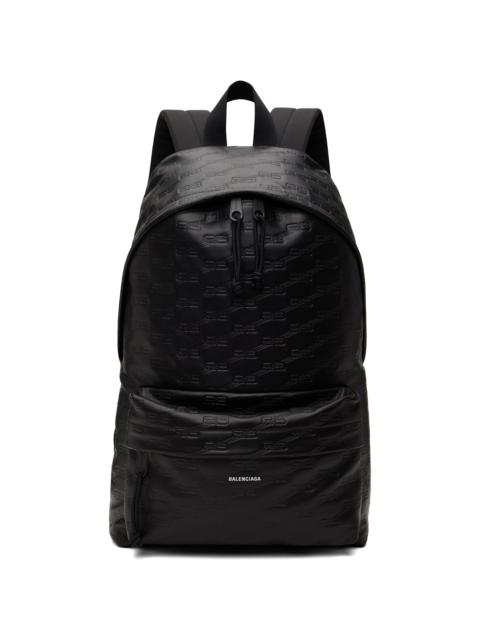 BALENCIAGA Black BB Monogram Backpack