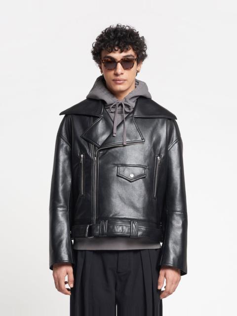 Nanushka BERTI - Regenerated leather jacket - Black