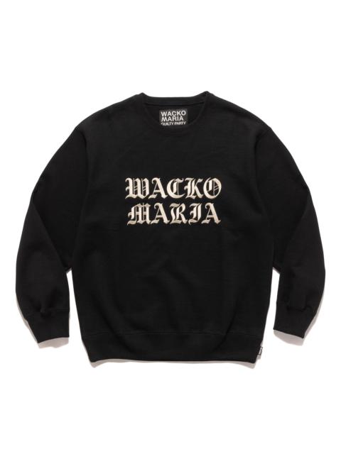 WACKO MARIA Heavy Weight Crew Neck Sweat Shirt (Type-2) Black