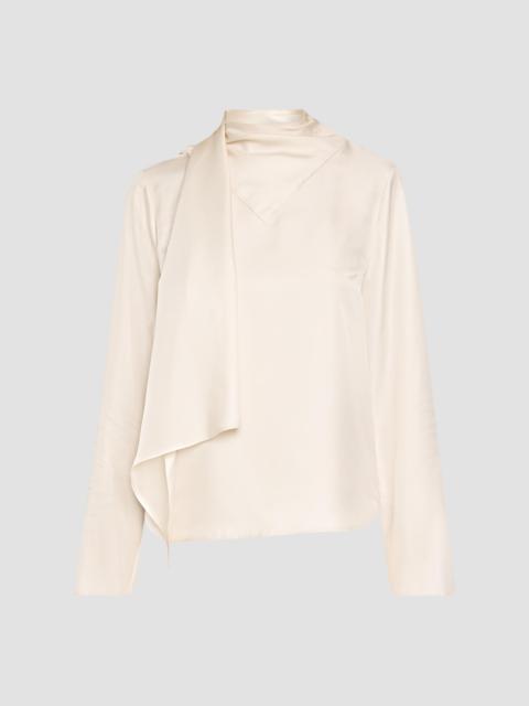 Loulou de Saison Women's Gala Silk Foulard Blouse - Ivory
