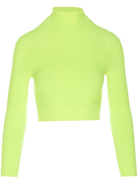 BALENCIAGA high-neck cropped top