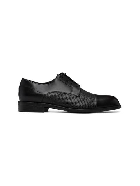 BOSS Black Cap-Toe Leather Derbys
