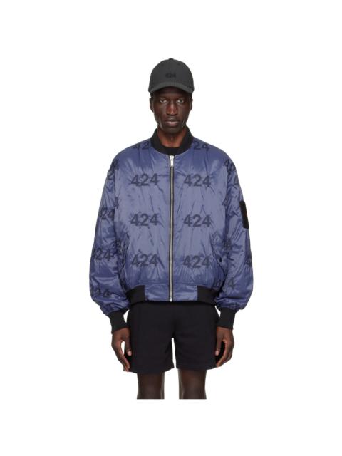 424 424 All Over Logo Bomber Jacket