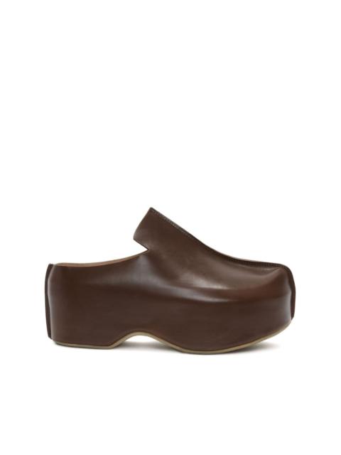 JW Anderson leather platform loafers