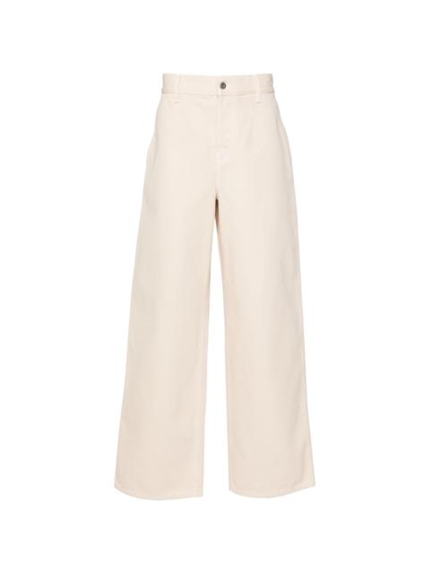 Burberry Equestrian Knight-embroidered loose jeans