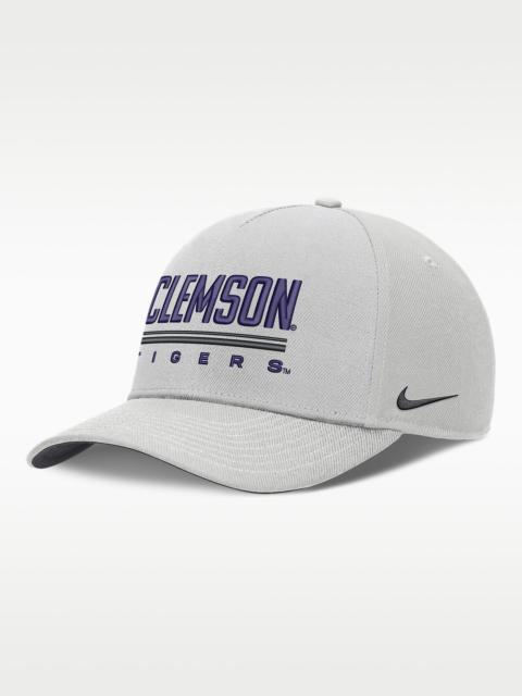 Nike Clemson Sideline Practice Rise Men's Nike Dri-FIT College Adjustable Hat