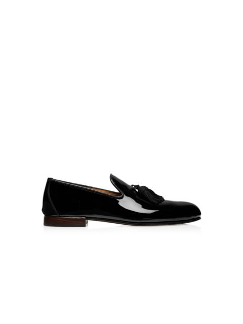 TOM FORD PATENT NICOLAS TASSEL SLIPPER