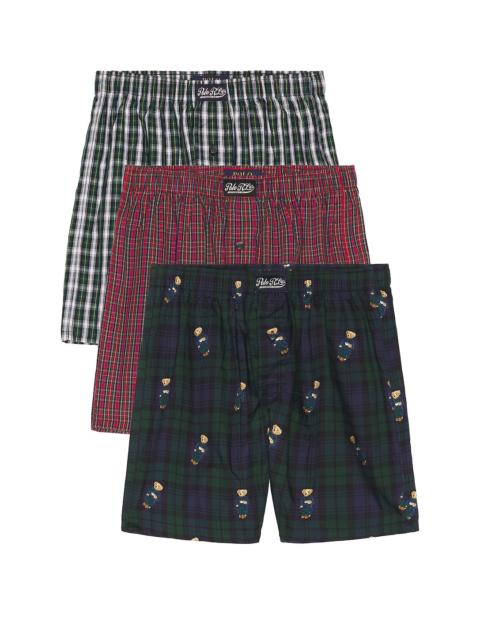 Polo Ralph Lauren Holiday Gift Set 3 Pack Woven Boxers