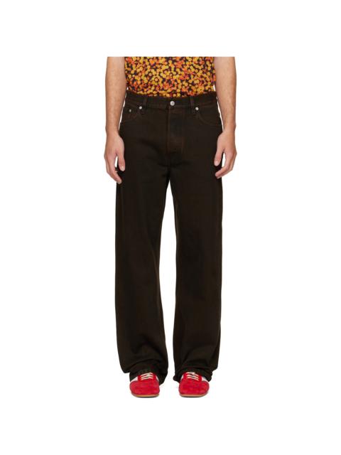 Dries Van Noten Brown Loose Fit Jeans