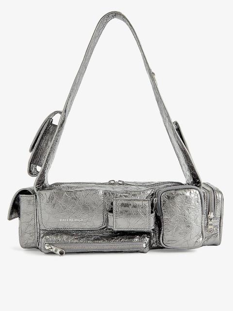 Superbusy Sling Xs metallic-leather shoulder bag