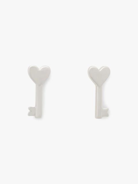 kate spade With All My Heart Key Studs