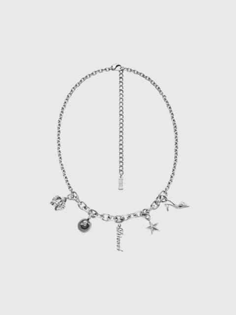 Diesel STAINLESS STEEL CHARM NECKLACE