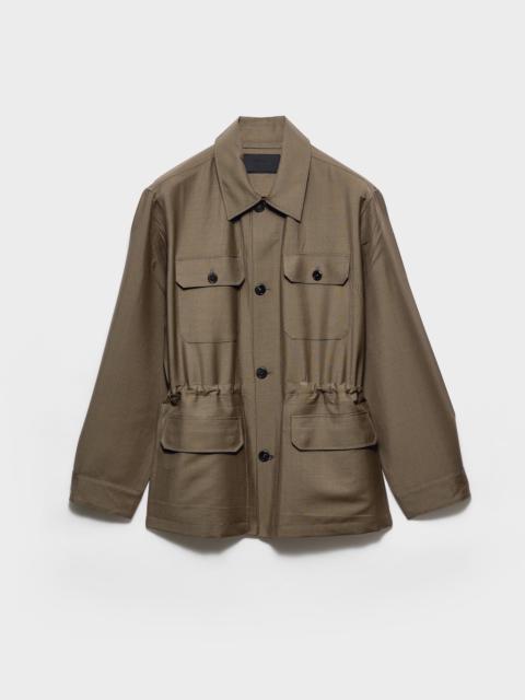 Prada Mohair and wool safari jacket
