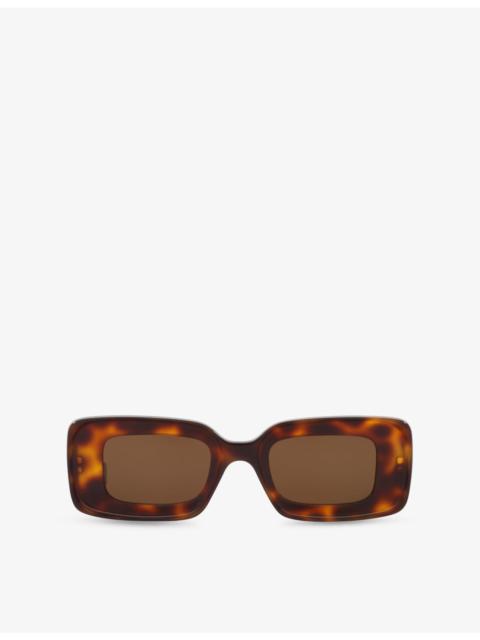Loewe LW40101I Anagram Rectangle-Frame Acetate Sunglasses