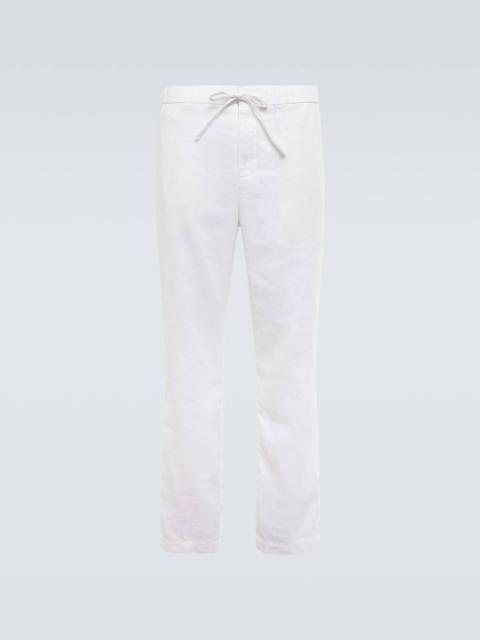 FRESCOBOL CARIOCA Oscar straight linen and cotton chinos