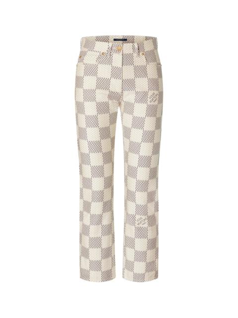 Louis Vuitton Damier Azur Mid-Rise Jeans