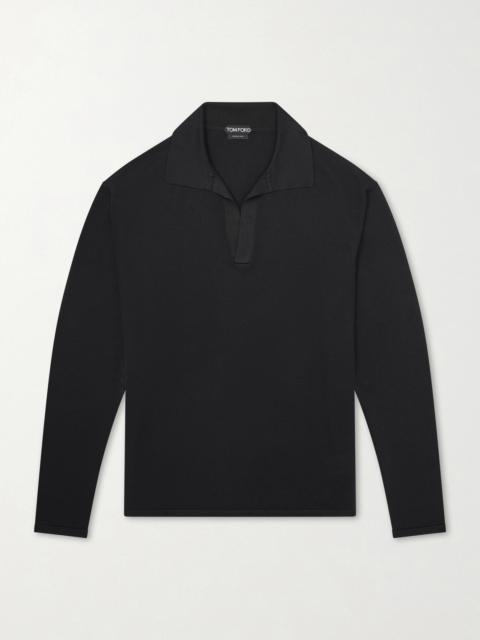 TOM FORD Cashmere and Silk-Blend Polo Shirt