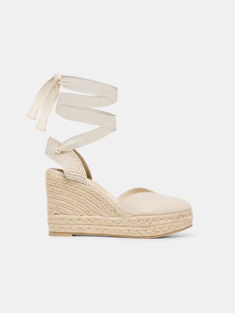 dolce vita NOURA WEDGES ECRU LINEN