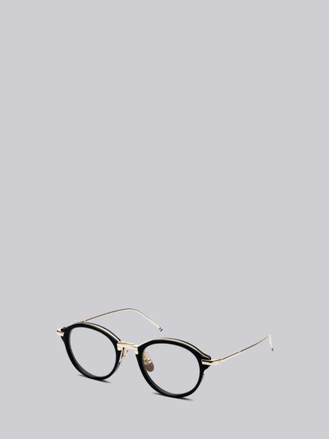 Thom Browne Round Black Shiny Optical Glasses