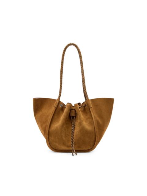 Proenza Schouler Large Ruched Tote in Suede and Braided Calf