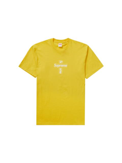 Supreme Supreme Cross Box Logo Tee Yellow