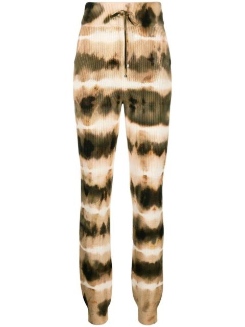 AMIRI tie-dye rib-knit track pants