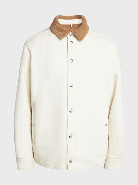 Men's Teddy Collar Shirt Jacket