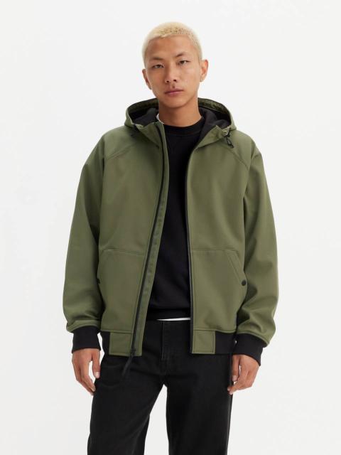 SOFT SHELL HOODIE BOMBER JACKET