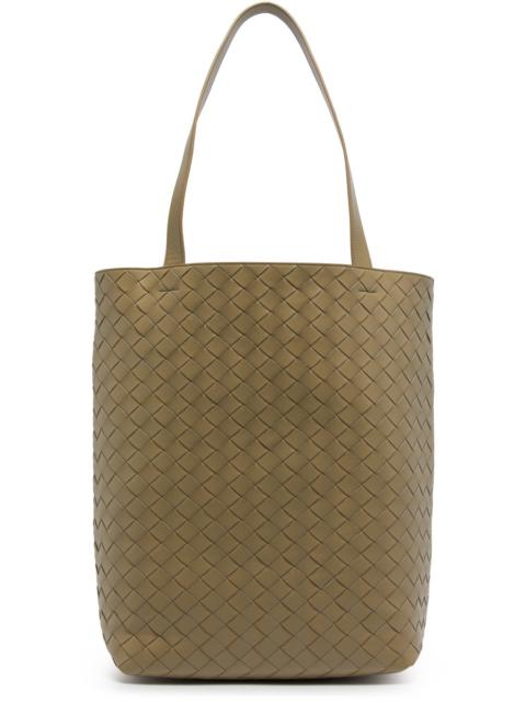 Brown Crossroad Buckle nylon tote bag, Bottega Veneta