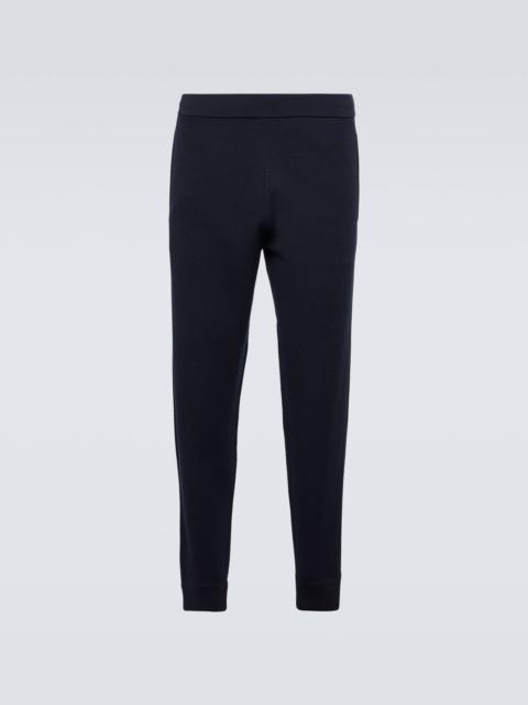 Wool and silk sweatpants