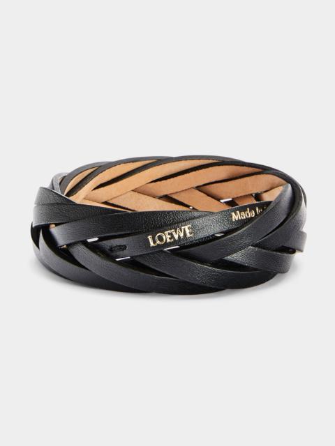 Loewe Braided Leather Bangle