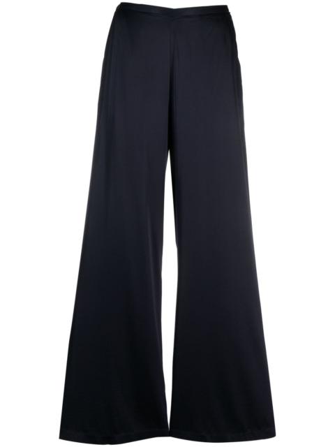 forte_forte satin-finish wide-leg trousers