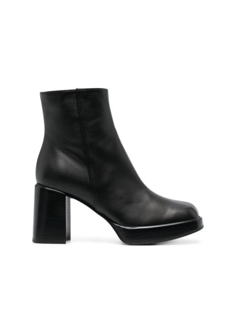 Tod's 80mm square-toe leather boots