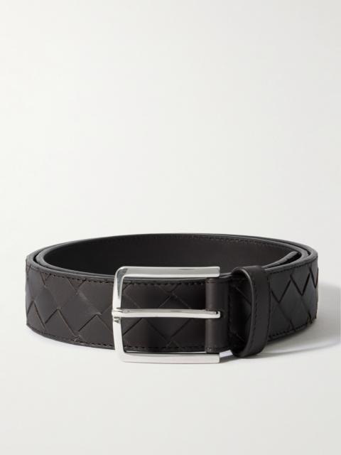 Bottega Veneta 3.5cm Intrecciato Leather Belt