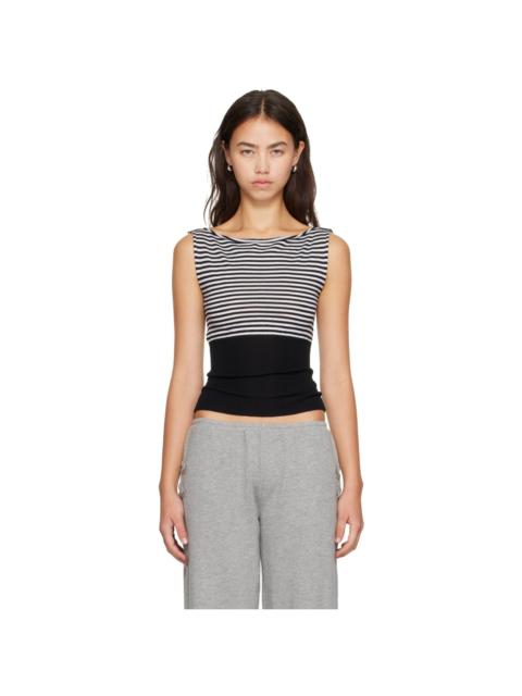 gimaguas Black & White Otto Stripes Tank Top