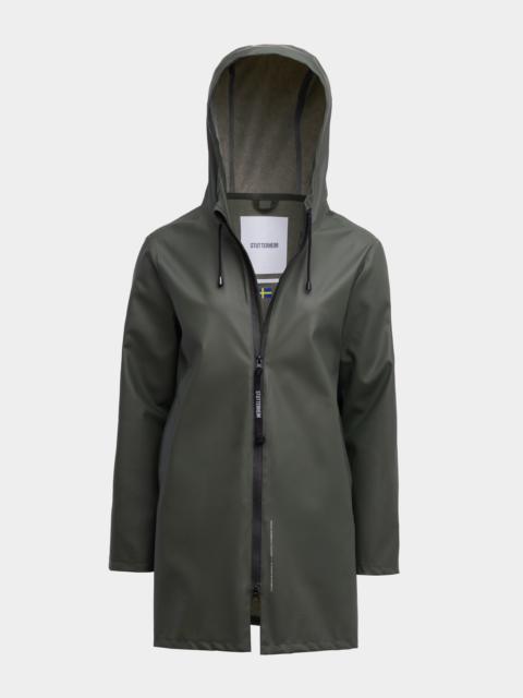 Stockholm Lightweight Zip Raincoat Green