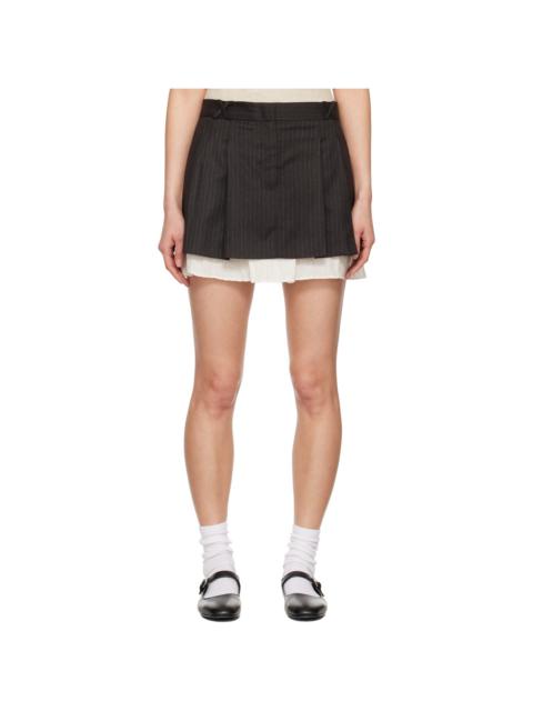 The . Garment Brown Denver Miniskirt