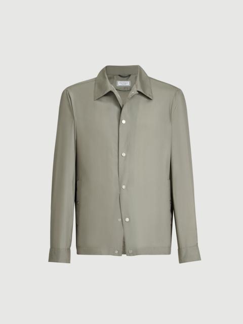 Brunello Cucinelli Bonded silk unlined outerwear jacket
