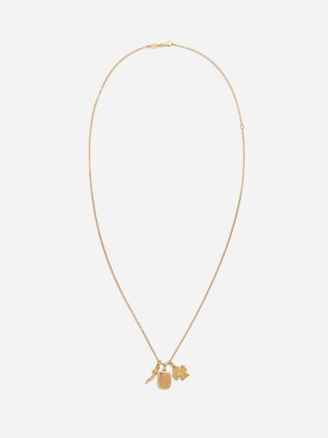 Dolce & Gabbana Good Luck Necklace 18 carat yellow and red gold