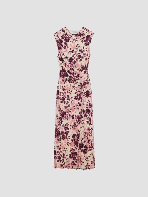 SIMKHAI Women's Acacia Floral Jersey Midi Dress - Fig Multi
