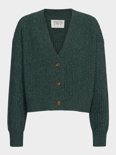 TWP Cropped Cashmere Cardigan