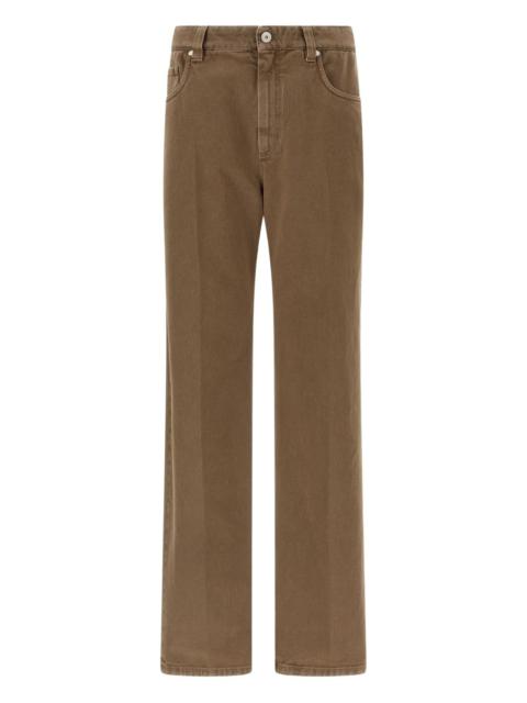 Brunello Cucinelli garment-dyed five-pockets jeans