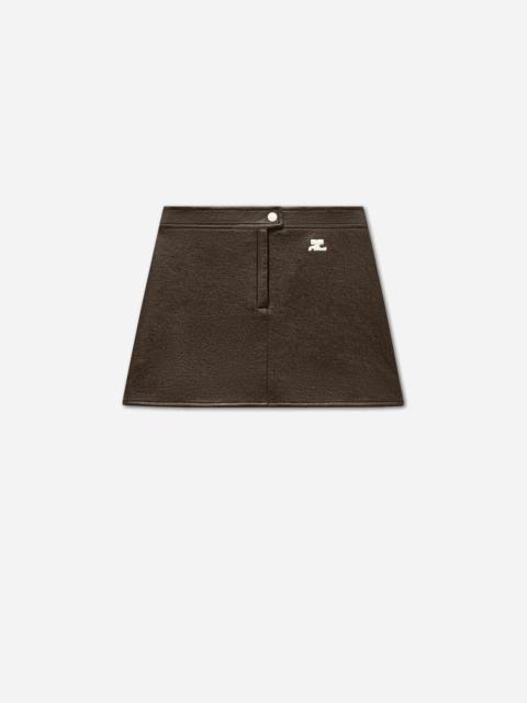 courrèges VINYL MINI SKIRT