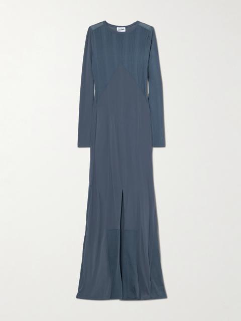 Jean Paul Gaultier Paneled Ribbed Stretch-jersey Maxi Dress