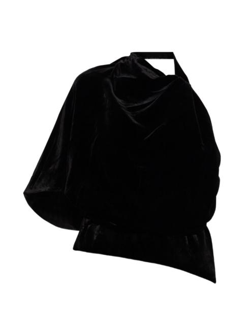 RÓHE one-shoulder velvet top