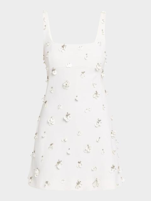 SIMKHAI Ziva Sleeveless Embellished Mini Dress